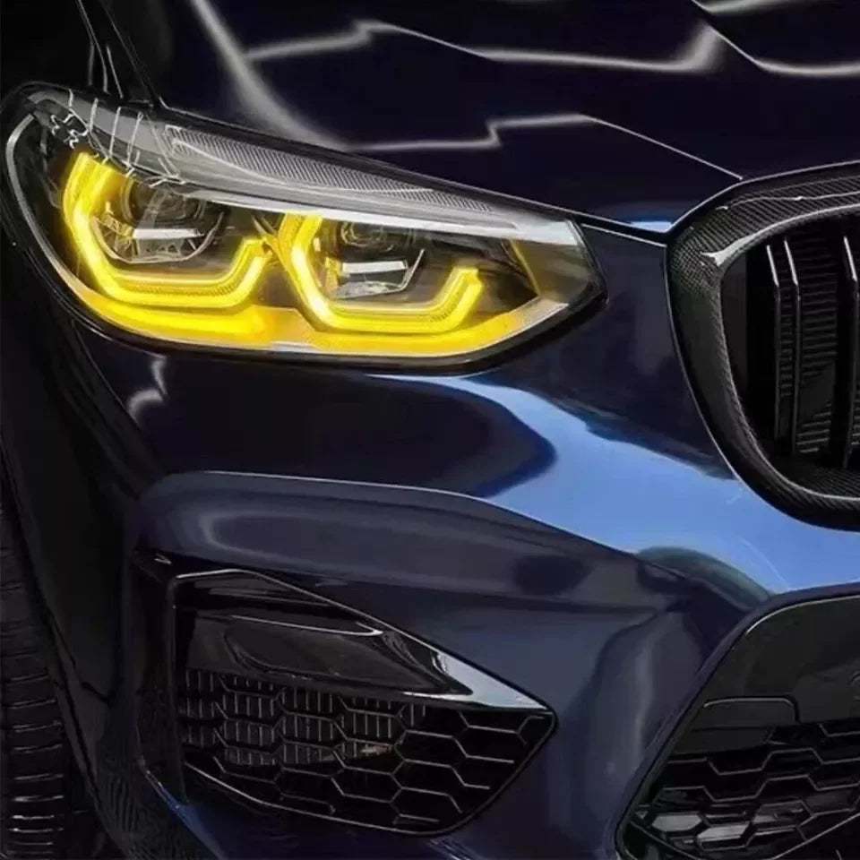 New Headlight Yellow DRL Angel Eye LED Module for 2018-2021 BMW X3 G01 X4 G02 Red Blue Amber Daylights Upgrade