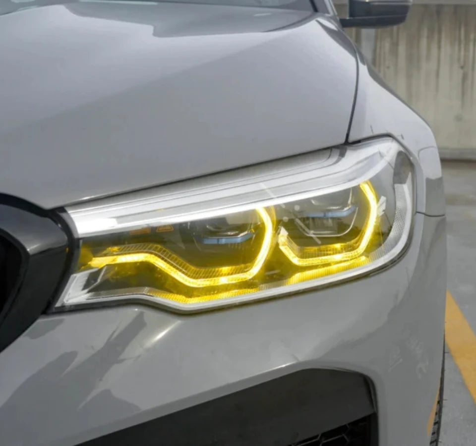 Yellow Angel Eyes LED Boards for BMW G30 Yellow DRL 530i 540i G30 G31 F90 M5 Adaptive Headlight