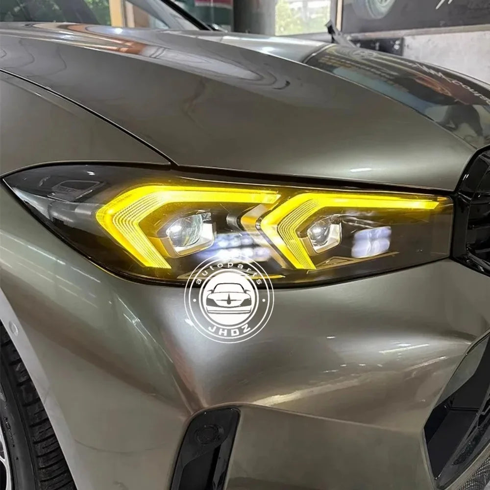 Yellow Angel Eyes LED Boards for 2023 2024 BMW G20 330 330i 330e XDrive DRL Turn Signal Light Auto Accessories US Version
