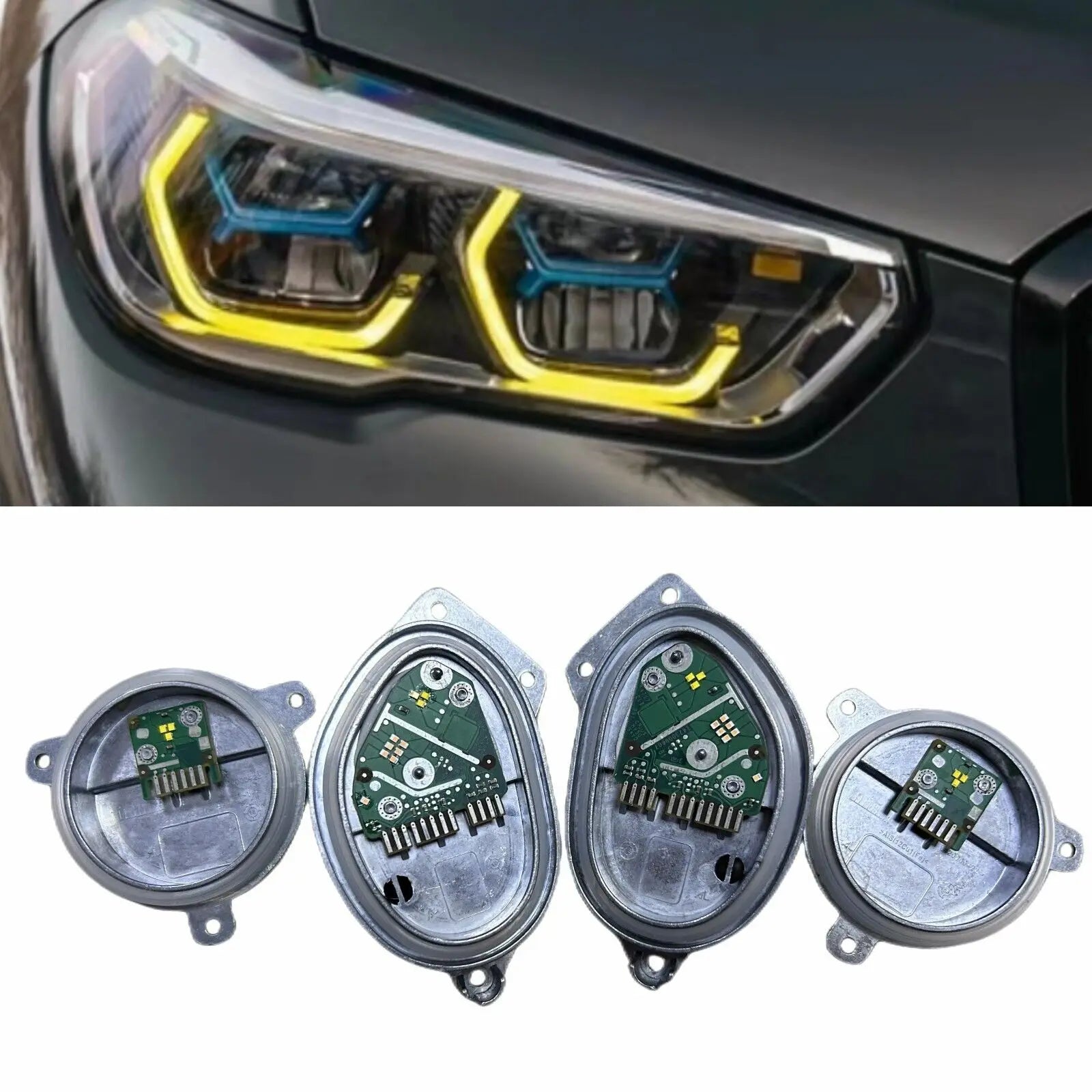 New Yellow LED DRL Module for 2019-2022 for X5M G05/X6M G06 12V 36W Daytime Driving Light Upgrade