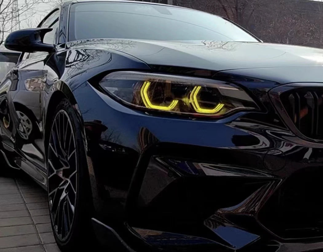 Angel Eyes for BMW M2 2 Series LED Lemon Yellow DRL F22 F23 F87 LCI Daytime Running Lights 63117494851 63117494852