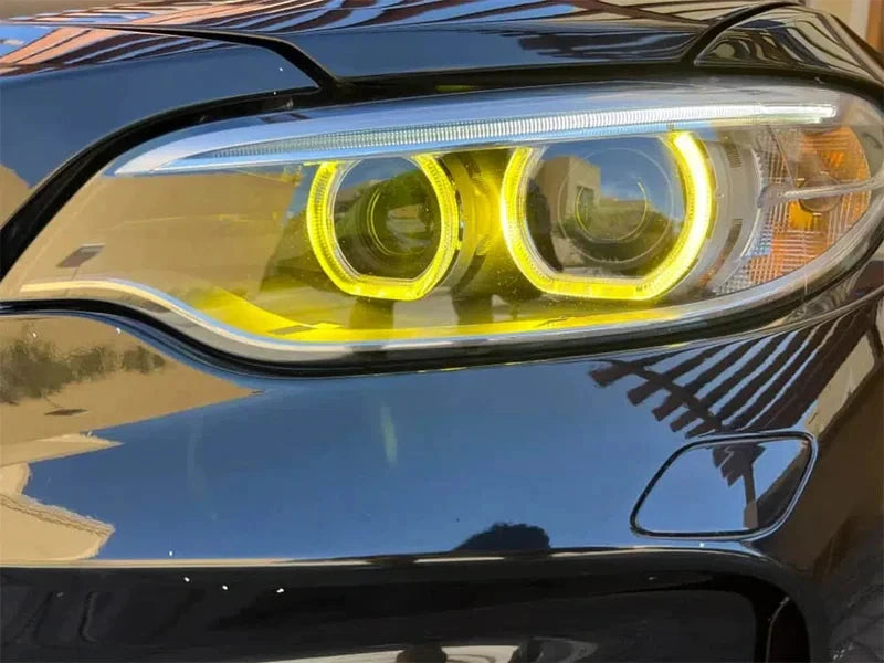 Yellow Angel Eyes DRL Boards for BMW 2 Series F23 F22 M2 LCI Xenon Headlight 63117388923 63117388924 2014 -2017