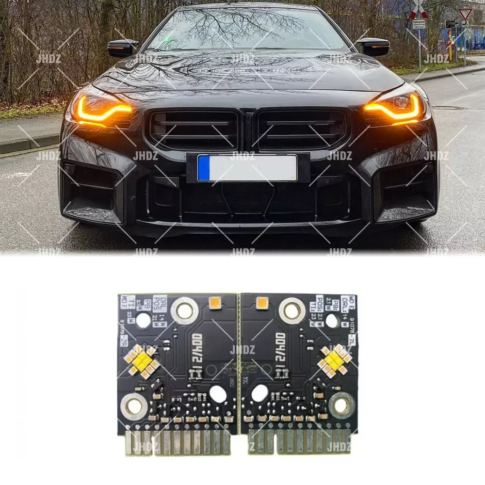 AMBER ANGEL EYE DRL LED BOARD FOR BMW G87 M2 G42 2 SERIES 230i M240iX 230iX M240i 2022-2024 DAYTIME RUNNING LIGHT LED Chips
