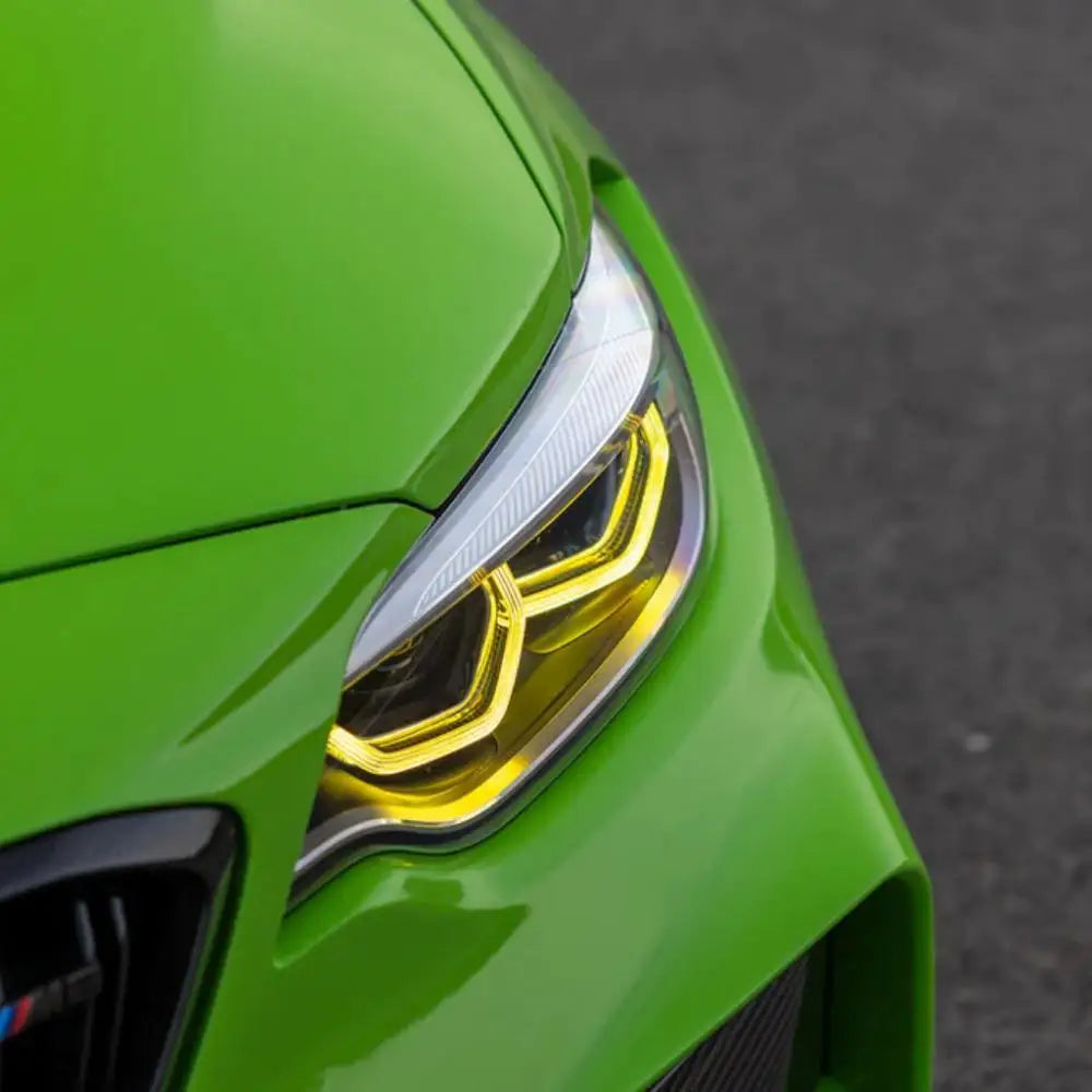 Yellow Angel Eyes DRL Adaptive LED Modules for bmw M2 F87 Yellow Led Drl 63117494851 63117494852
