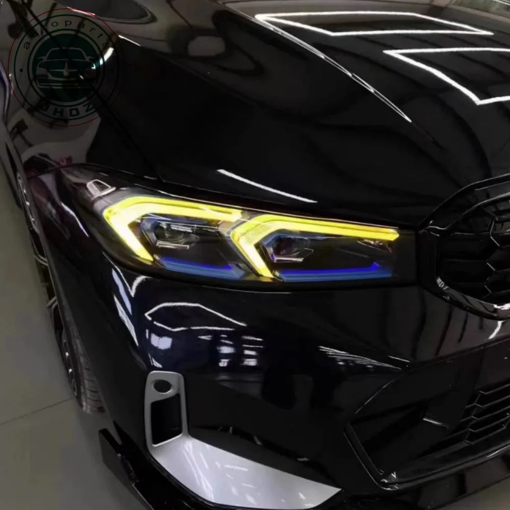 Yellow Angel Eyes LED Boards for 2023 2024 BMW G20 330 330i 330e XDrive DRL Turn Signal Light Auto Accessories US Version