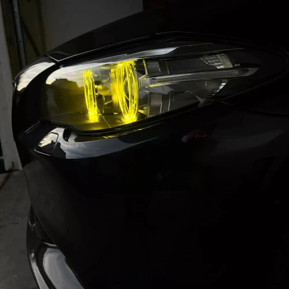 Lemon Yellow CSL LED Modules for 2014-2016 BMW F10 F11 LCI M5 Xenon Headlight Yellow DRL Daytiem Running Lights