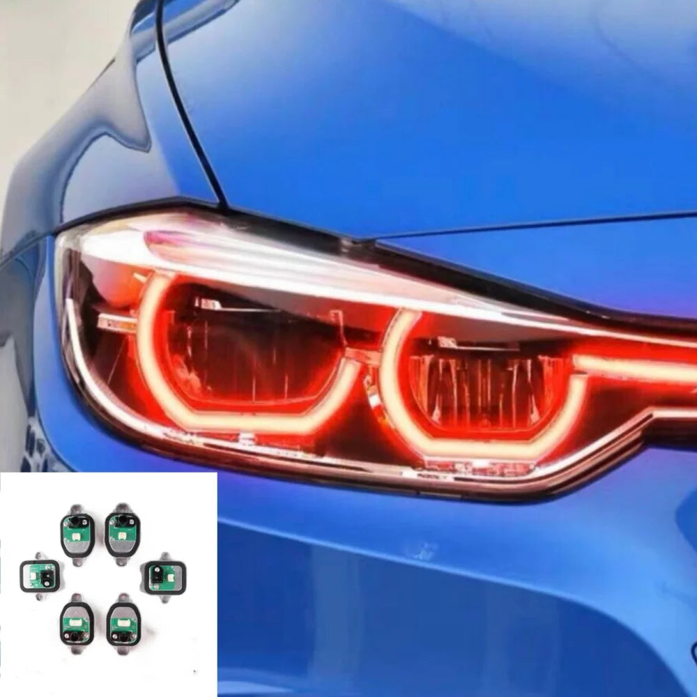 LED Headlight Daytime Running Light Red DRL Module Set 12V New for F30/F31 3 Series 2016-2018 OE 63117419610/63117419615