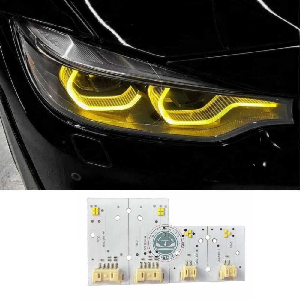 New YELLOW ANGEL EYES 12V LED DRL Boards for M3/M4 F80/F82/F32/F36 Headlights