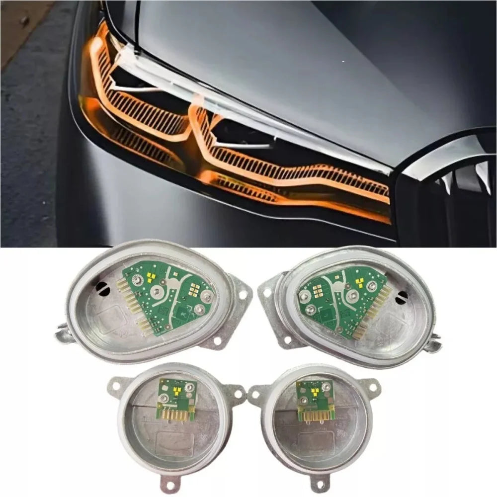 Amber Golden Yellow 12V New Daytime Running Light LED DRL Modules 2020 for X7 G07 40iX 50iX Headlight Angel Eyes