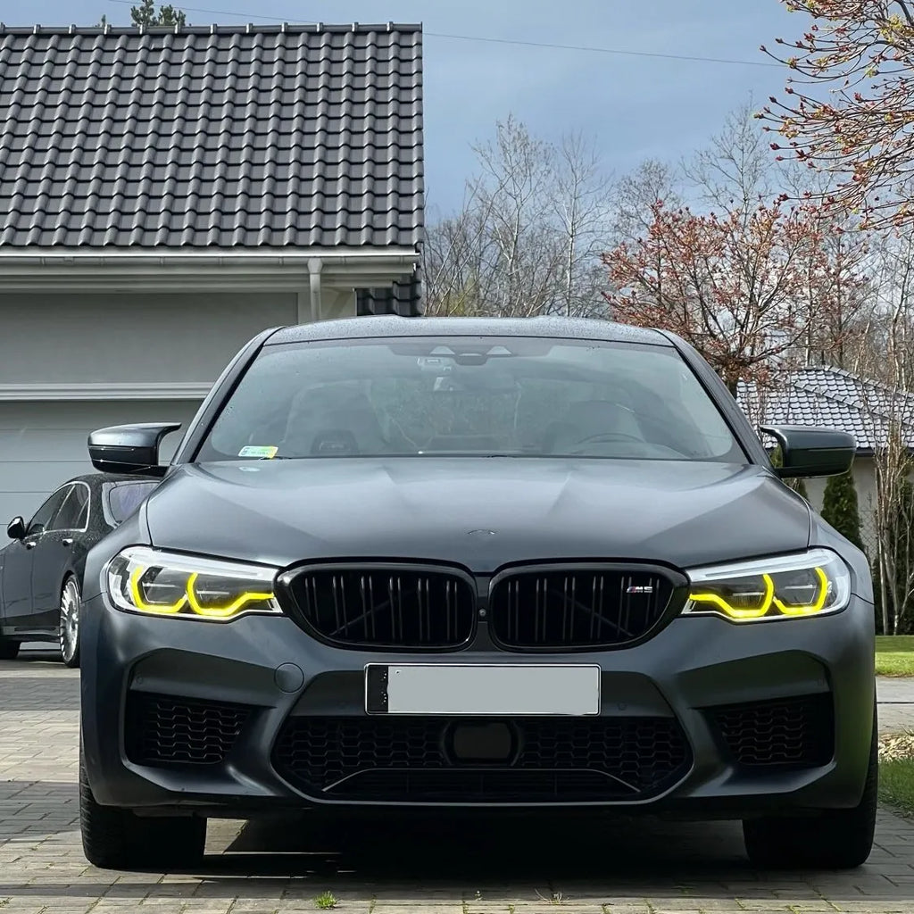 Yellow Angel Eyes LED Boards for BMW G30 Yellow DRL 530i 540i G30 G31 F90 M5 Adaptive Headlight
