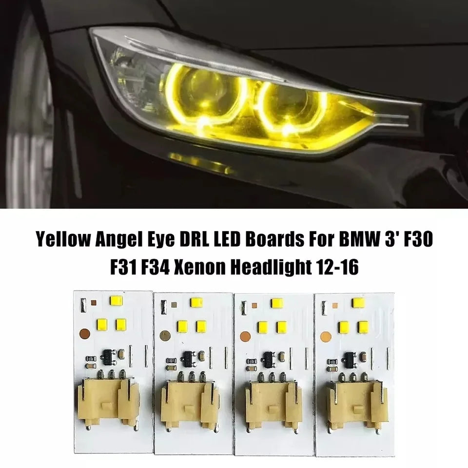 High Quality Golden Yellow Angel Eye DRL LED Board OEM 63117398766 for BMW 3 Series F30 F31 F34 Pre LCI Xenon Headlight