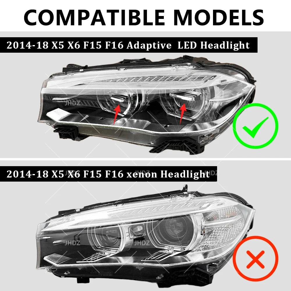 Adaptive LED Daylight Yellow Angel Eye DRL Module for BMW X3 F25 X5 F15 F85 X6 F16 F86 Super Bright Amber Red 5 Decoration Light
