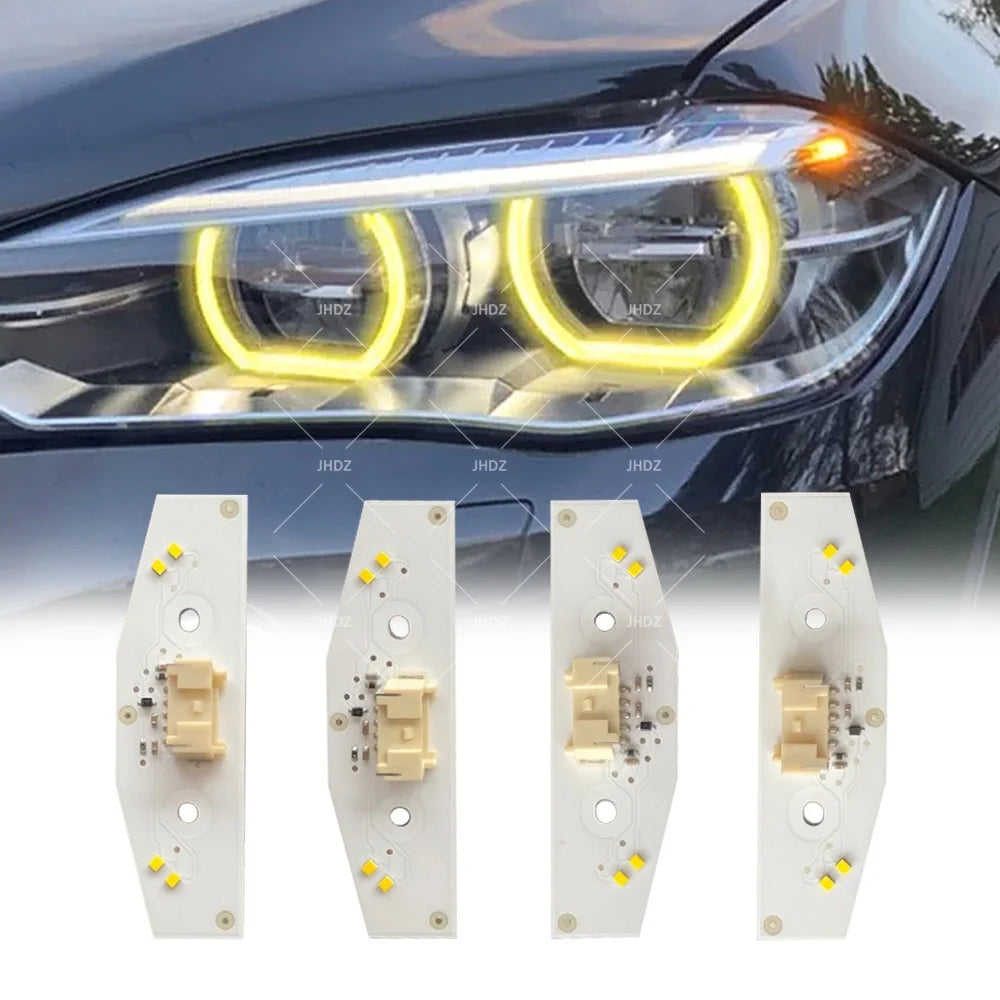 Adaptive LED Daylight Yellow Angel Eye DRL Module for BMW X3 F25 X5 F15 F85 X6 F16 F86 Super Bright Amber Red 5 Decoration Light