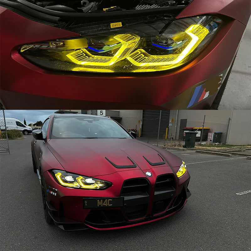 CSL YELLOW HEADLIGHT DAYTIME RUNNING LIGHT DRL LED BOARDS MODULE for BMW G80 G82 Yellow DRL G22 G26 2021+
