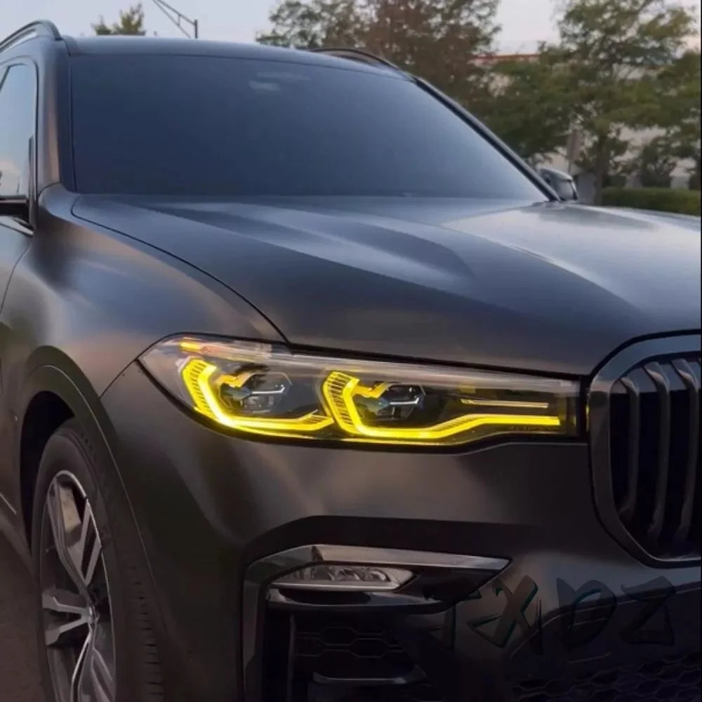 Amber Golden Yellow 12V New Daytime Running Light LED DRL Modules 2020 for X7 G07 40iX 50iX Headlight Angel Eyes