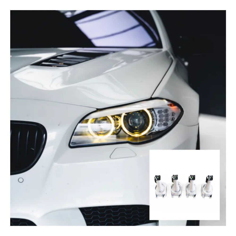 Lemon Yellow CSL LED Modules for 2009-2013 BMW 535i 528i F10 F11 Xenon AFS Headlight Yellow DRL Daytiem Running Lights