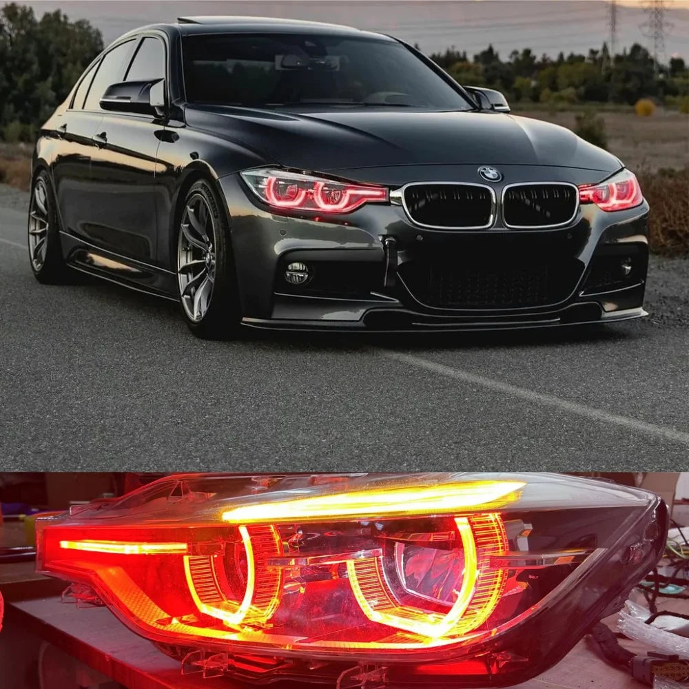 LED Headlight Daytime Running Light Red DRL Module Set 12V New for F30/F31 3 Series 2016-2018 OE 63117419610/63117419615