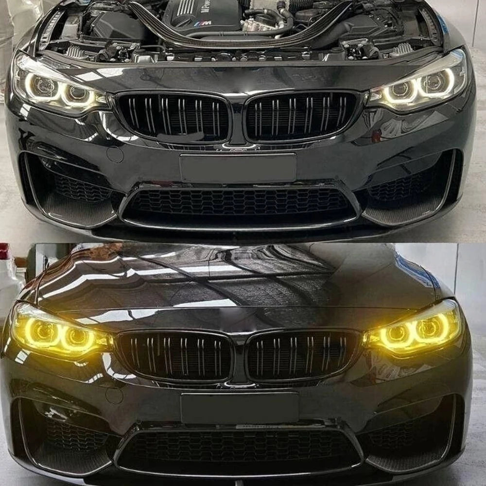 M3/M4 Yellow DRL Module for F80/F32/F36 LCI LED Headlight Daytime Running Lights 12V New Plug & Play Upgrade