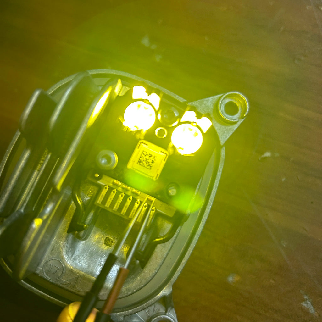 YELLOW ANGEL EYES LED DRL BOARDS 12V NEW for for X3 X4 G01 G02 DAYTIME RUNNING LIGHTS 63117466107 63117466108