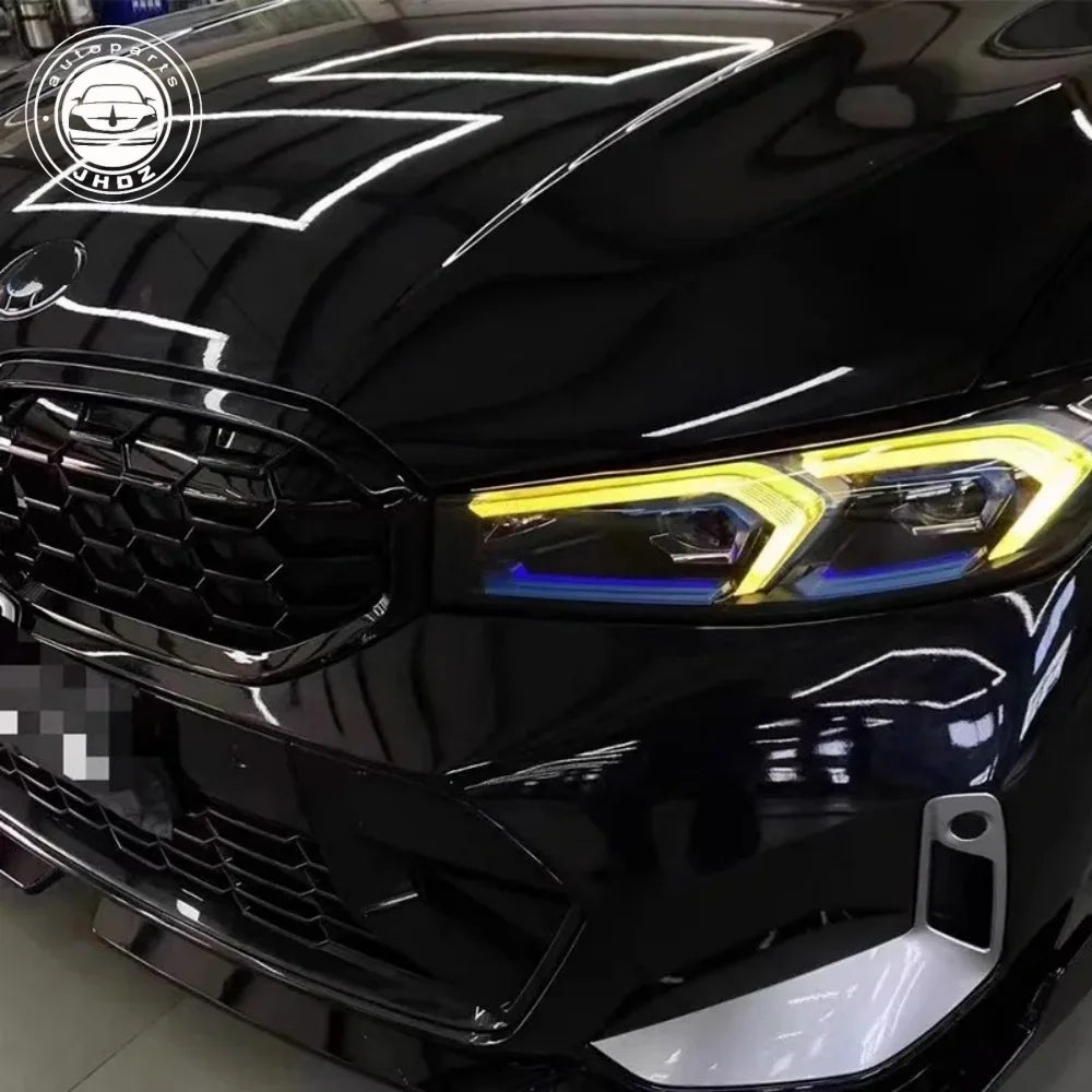 Yellow Angel Eyes LED Boards for 2023 2024 BMW G20 330 330i 330e XDrive DRL Turn Signal Light Auto Accessories US Version