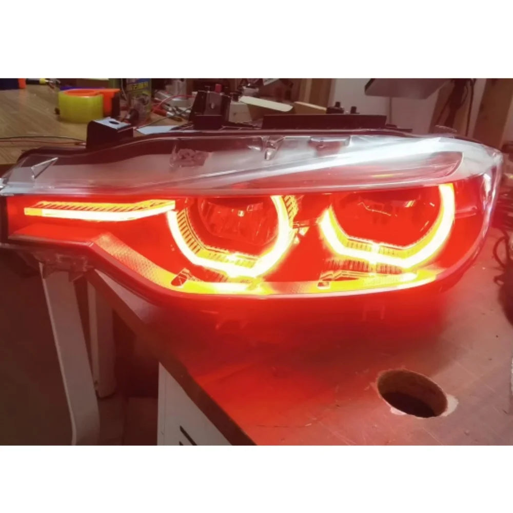 LED Headlight Daytime Running Light Red DRL Module Set 12V New for F30/F31 3 Series 2016-2018 OE 63117419610/63117419615