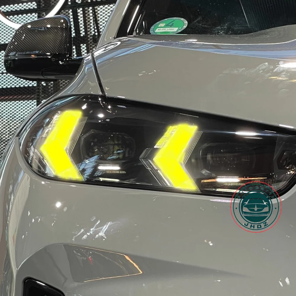 New Yellow CSL LED Modules for 2023-2025 BMW X5M G05 X6M G06 Facelift Yellow DRL Module Headlight Daylight Car Accessories
