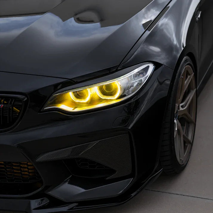 Yellow Angel Eyes DRL Boards for BMW 2 Series F23 F22 M2 LCI Xenon Headlight 63117388923 63117388924 2014 -2017