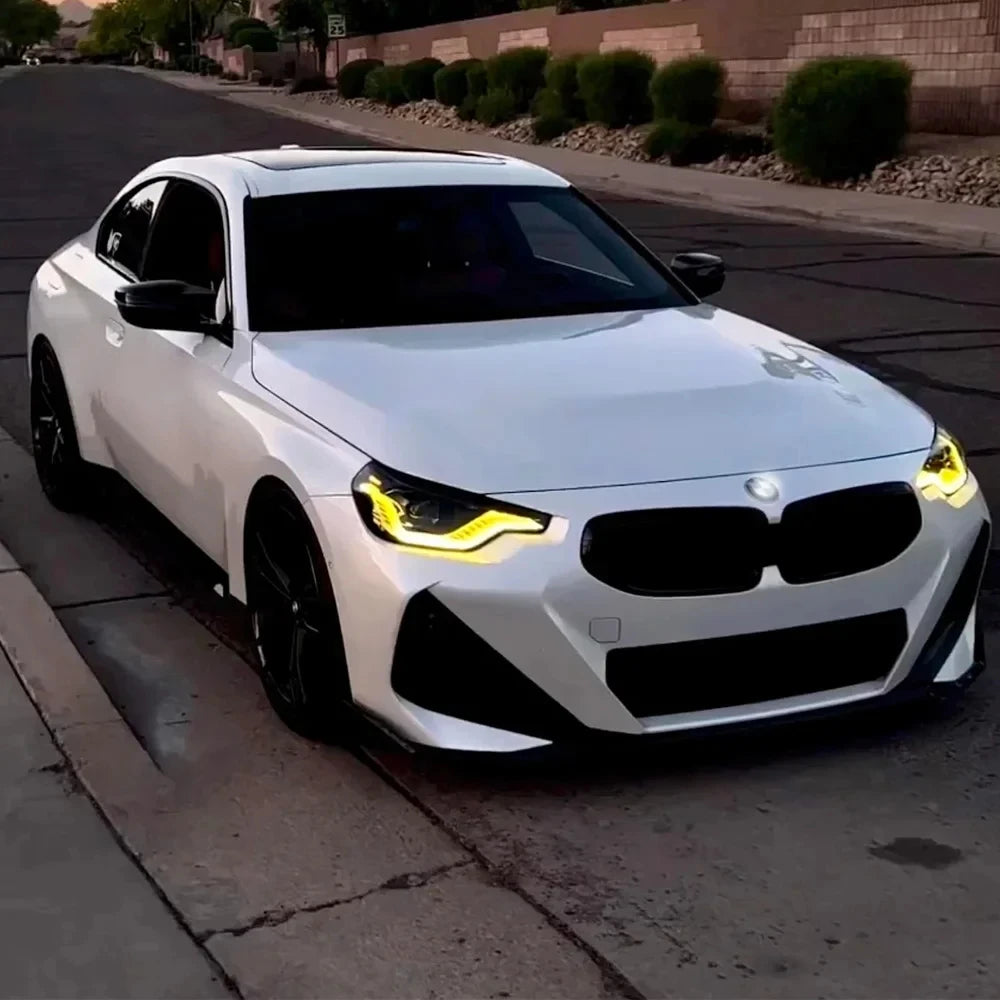 OEM DRL Lemon Yellow Angel Eyes LED Module for BMW 2 Series M2 G42 G87 CSL Style Daytime Running Light 2022-2024