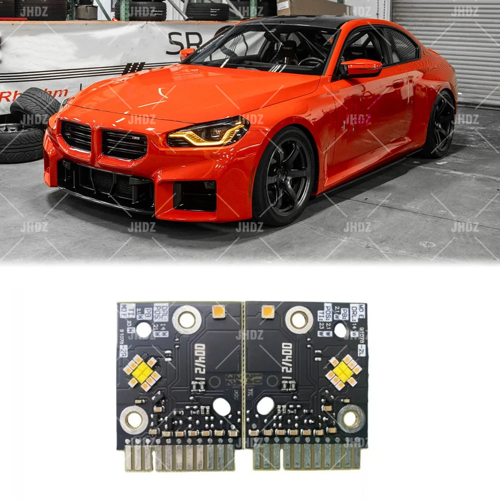 AMBER ANGEL EYE DRL LED BOARD for BMW G87 M2 G42 2 SERIES 230i M240iX 230iX M240i 2022-2024 DAYTIME RUNNING LIGHT LED MODULE