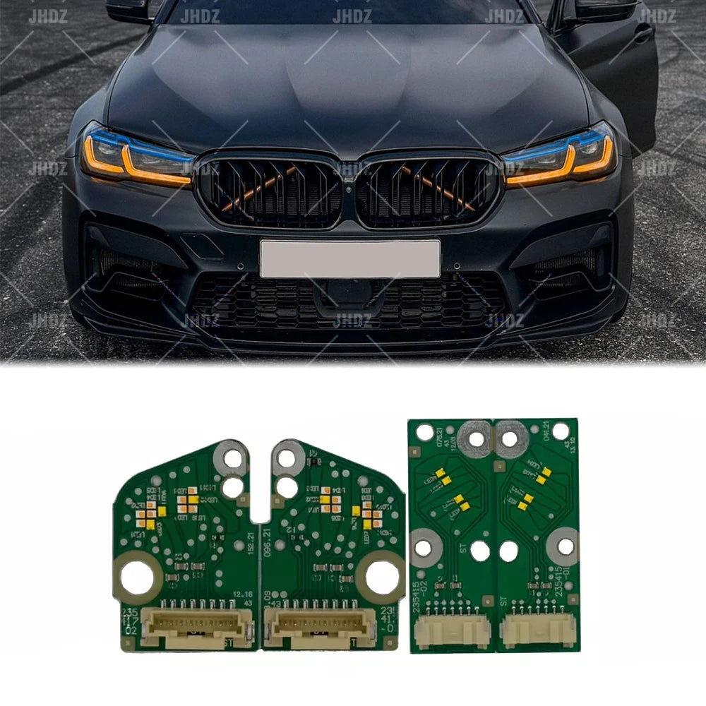 AMBER ANGEL EYE DRL LED BOARD for BMW F90 G30 G31 LCI M5 5 SERIES 530i 540i M550iX 2021-2023 DAYTIME RUNNING LIGHT LED CHIPS
