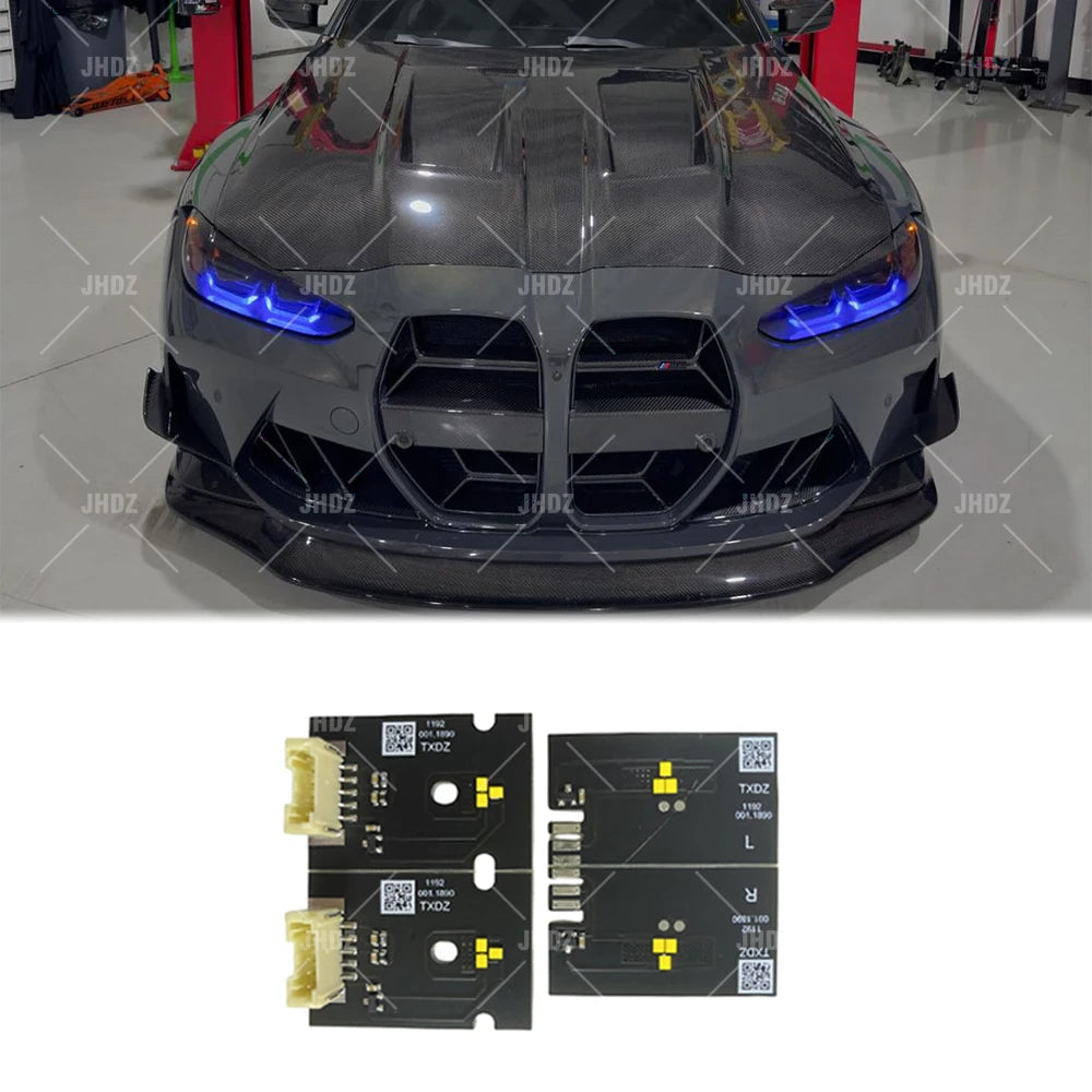 YELLOW ANGEL EYE DRL LED BOARD for G80 M3 G82 G83 M4 G22 G23 G26 4 SERIES 2021-2024 RED/BLUE/ICE BLUE DAYTIME RUNNING LIGHT