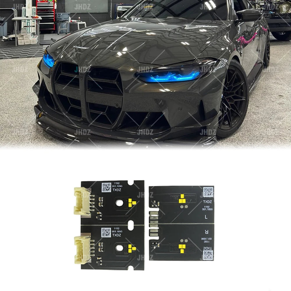 YELLOW ANGEL EYE DRL LED BOARD for G80 M3 G82 G83 M4 G22 G23 G26 4 SERIES 2021-2024 RED/BLUE/ICE BLUE DAYTIME RUNNING LIGHT