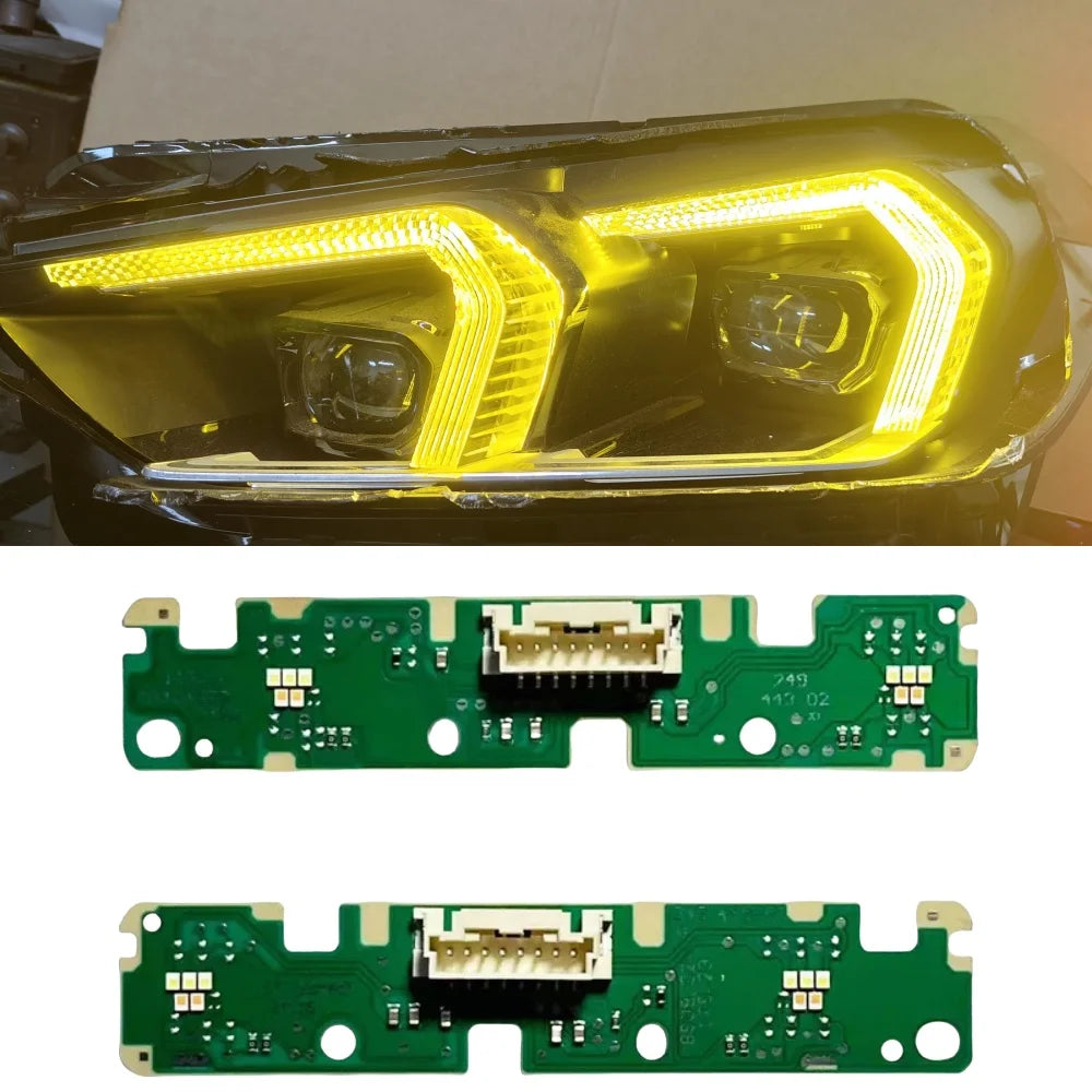 High Quality CSL Yellow Amber Red Blue Not RGBs DRL LED Board 63115A64445 63115A64446 for 2023 2024 BMW X1 U11 U12 Auto Lights
