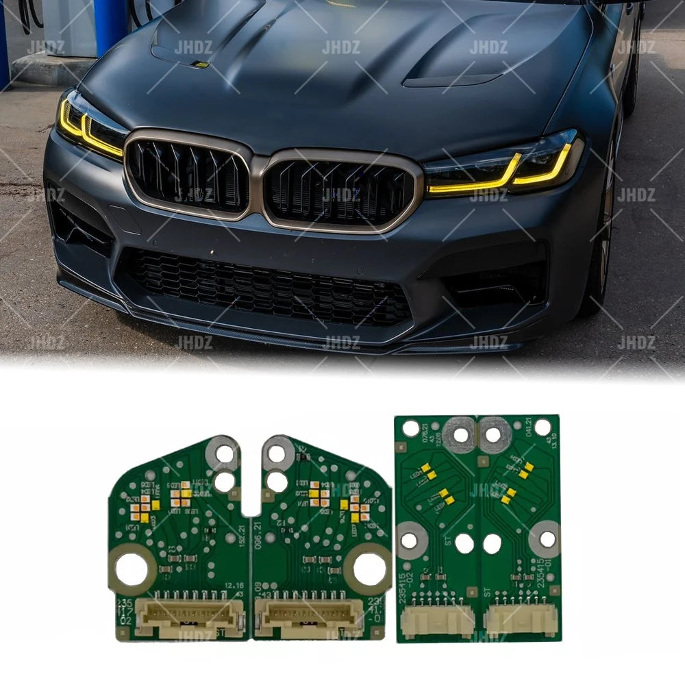 AMBER ANGEL EYE DRL LED BOARD for BMW F90 G30 G31 LCI M5 5 SERIES 530i 540i M550iX 2021-2023 DAYTIME RUNNING LIGHT LED CHIPS